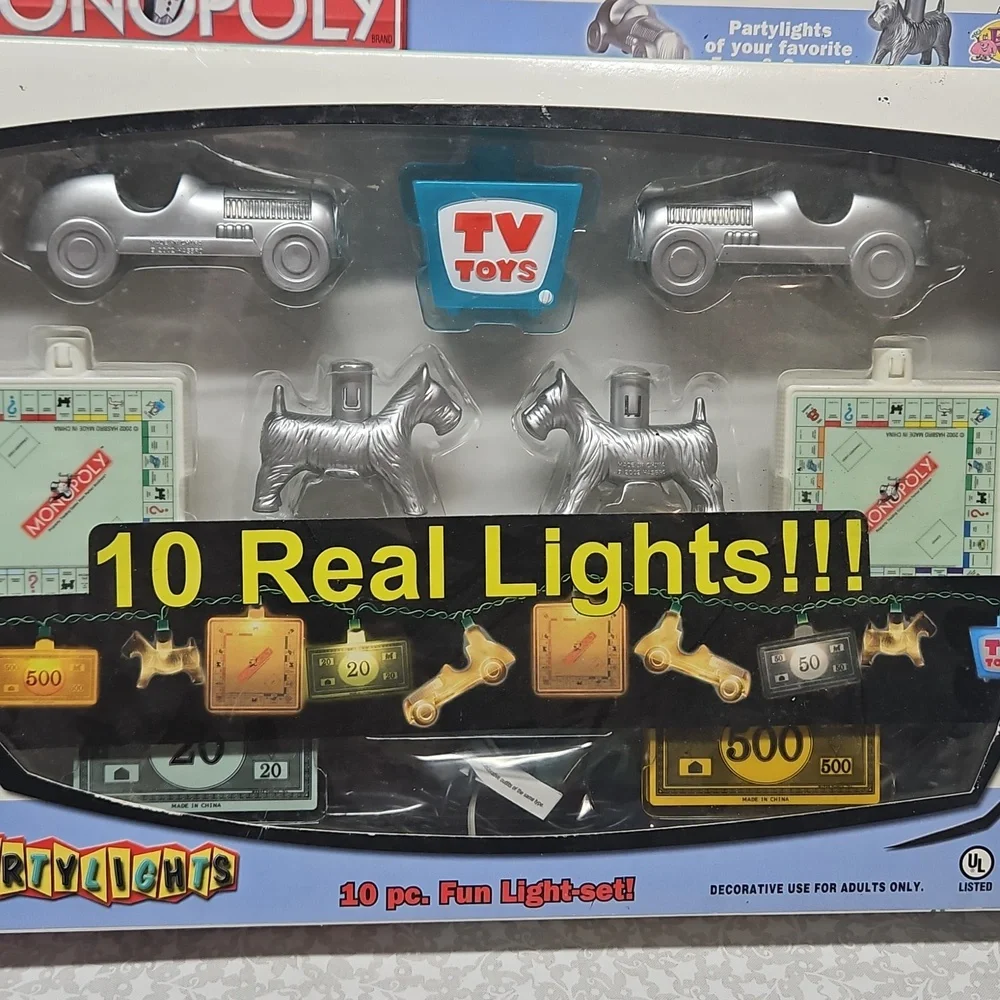 10 Piece Monopoly String Party Lights